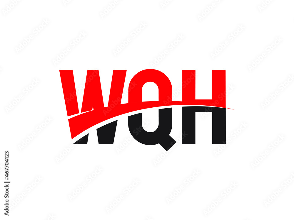 WQH Letter Initial Logo Design Vector Illustration