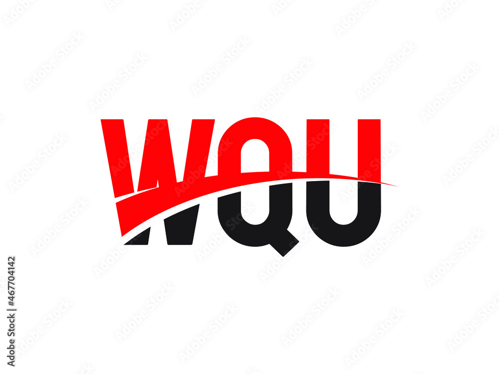 WQU Letter Initial Logo Design Vector Illustration WQU Letter Initial Logo Design Vector Illustration