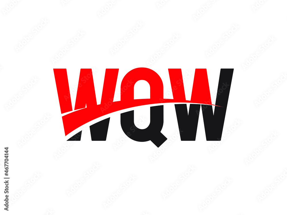 WQW Letter Initial Logo Design Vector Illustration