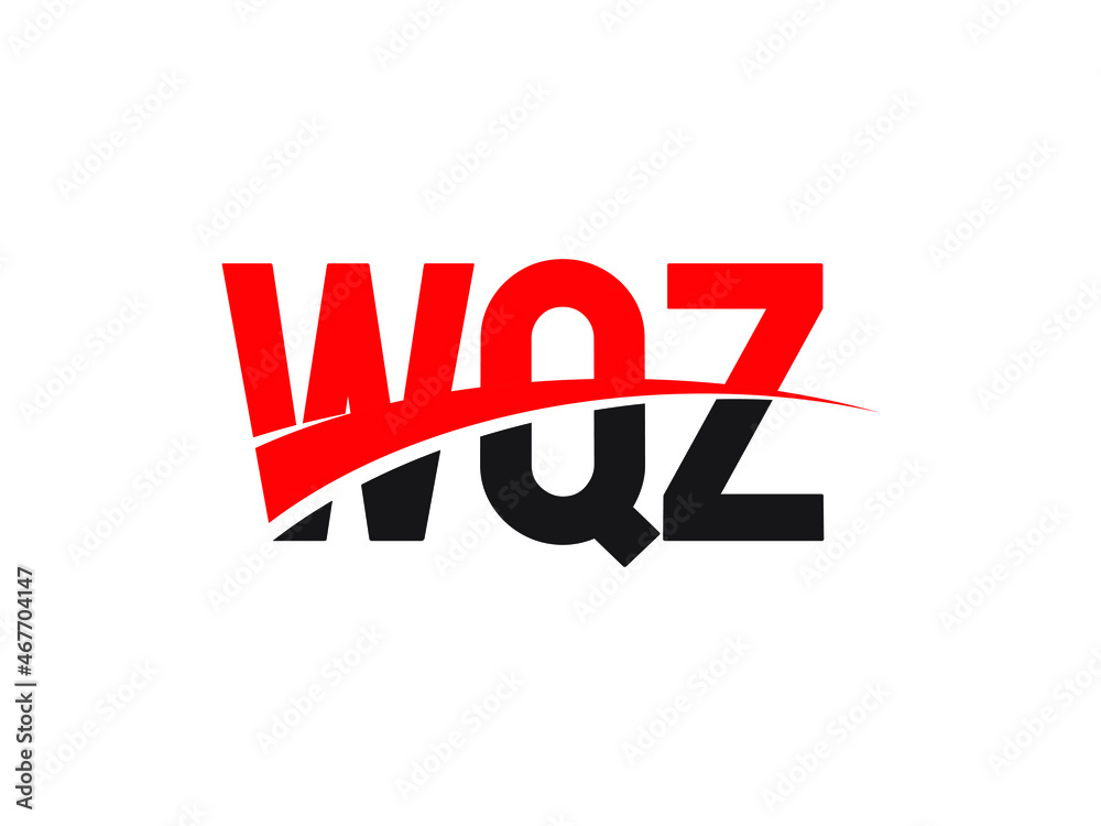 WQZ Letter Initial Logo Design Vector Illustration