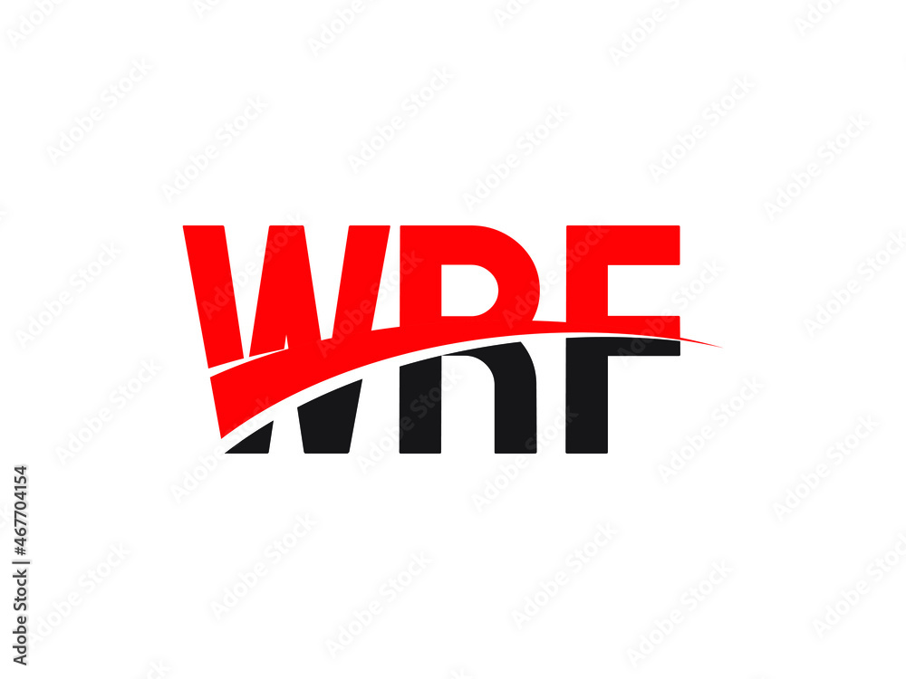 WRF Letter Initial Logo Design Vector Illustration WRF Letter Initial Logo Design Vector Illustration