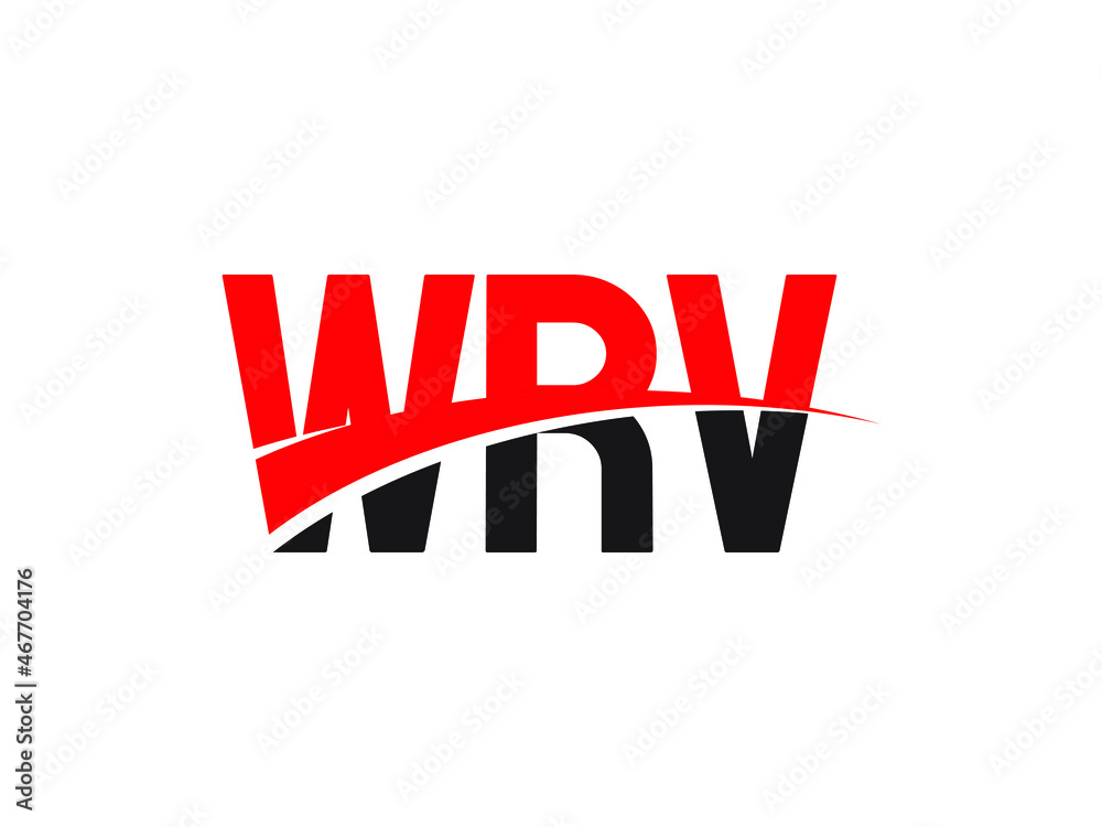 WRV Letter Initial Logo Design Vector Illustration