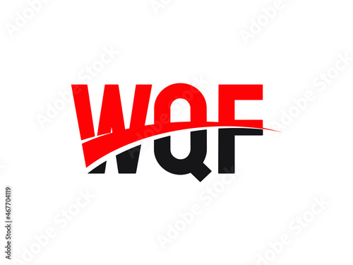 WQF Letter Initial Logo Design Vector Illustration