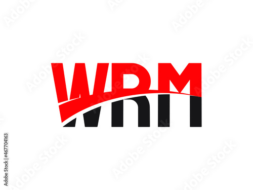 WRM Letter Initial Logo Design Vector Illustration photo