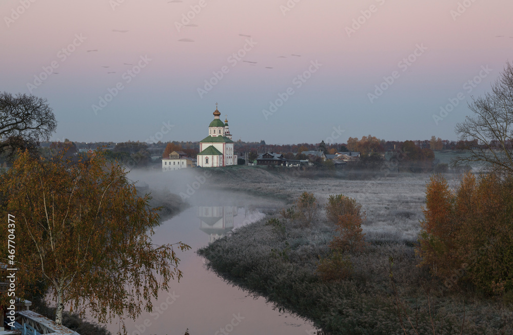 Elijah's Church on the Kamenka River. Suzdal. The Golden Ring of Russia