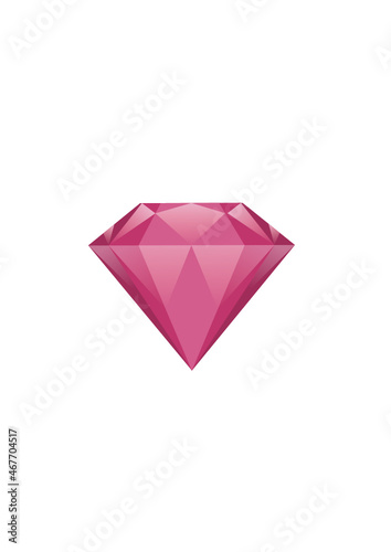 red pink diamond icon vector