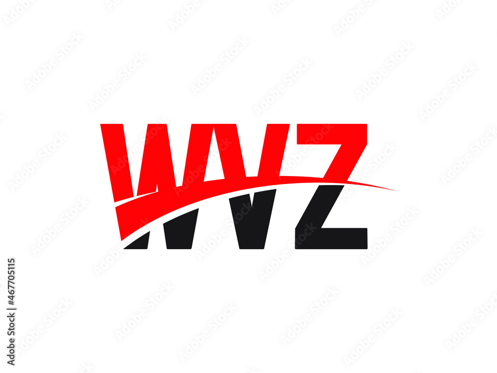 WVZ Letter Initial Logo Design Vector Illustration
