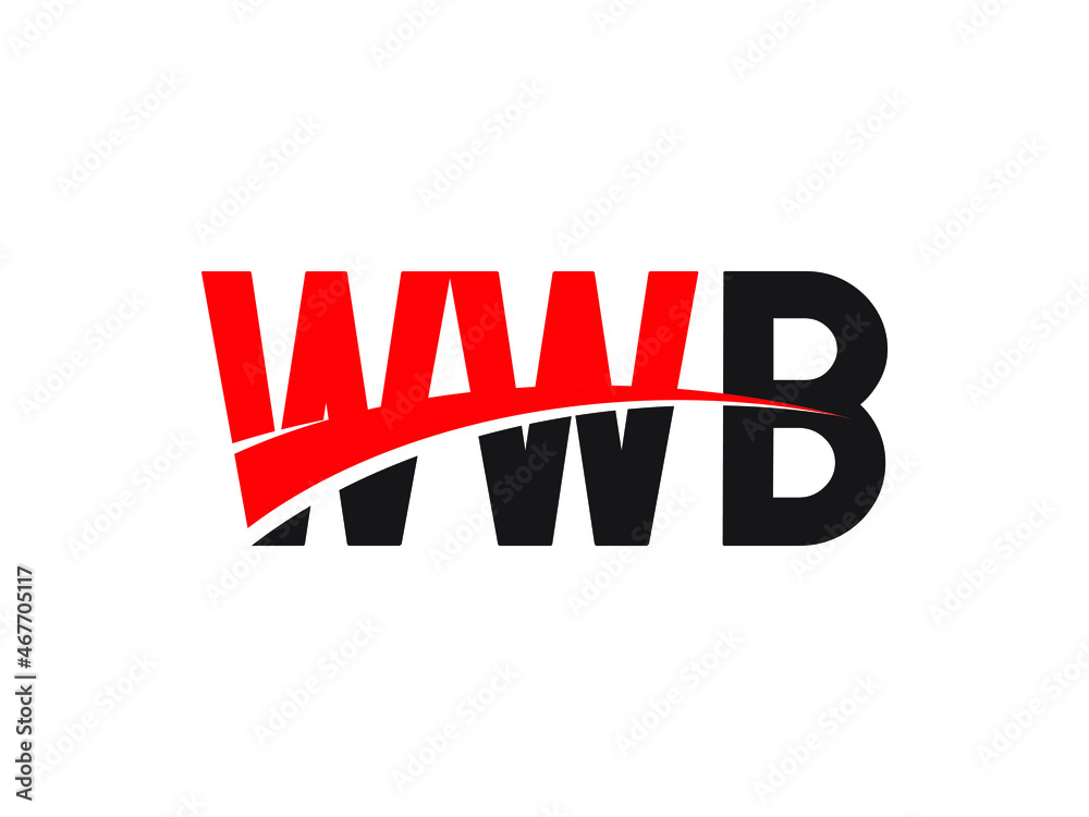 WWB Letter Initial Logo Design Vector Illustration