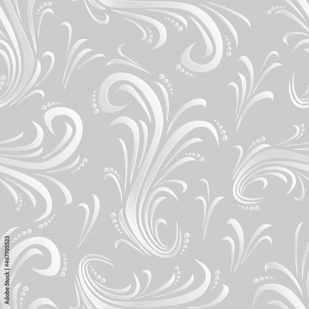 Floral background. Seamless pattern for greeting card decoration. Ornate pattern for textiles, packaging, tiles. Vector illustration