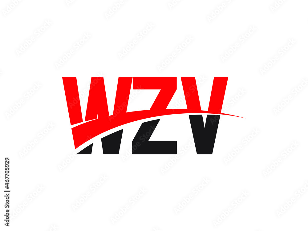 WZV Letter Initial Logo Design Vector Illustration
