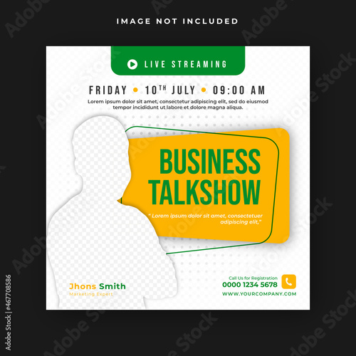  online webinar conference social media post 