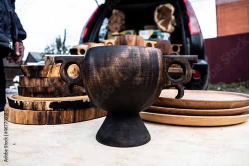 wooden cup