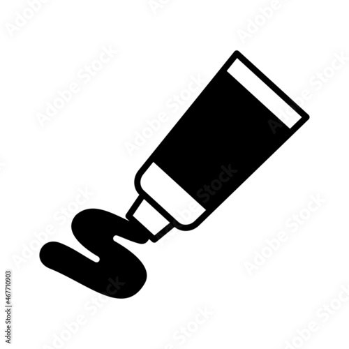 絵の具のチューブのアイコン　Paint tube vector icon