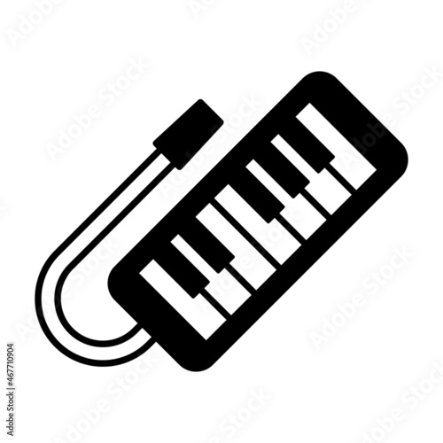 鍵盤ハーモニカのアイコン　Keyboard harmonica vector icon
