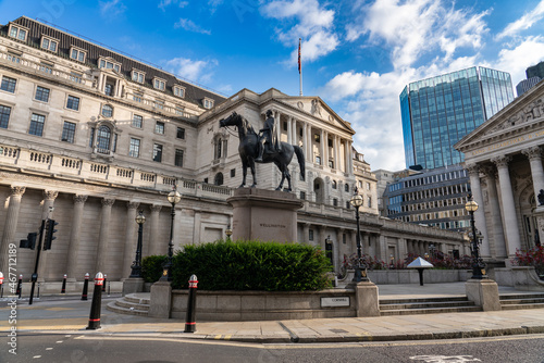 Equestrian statue of Wellington in London. England photo