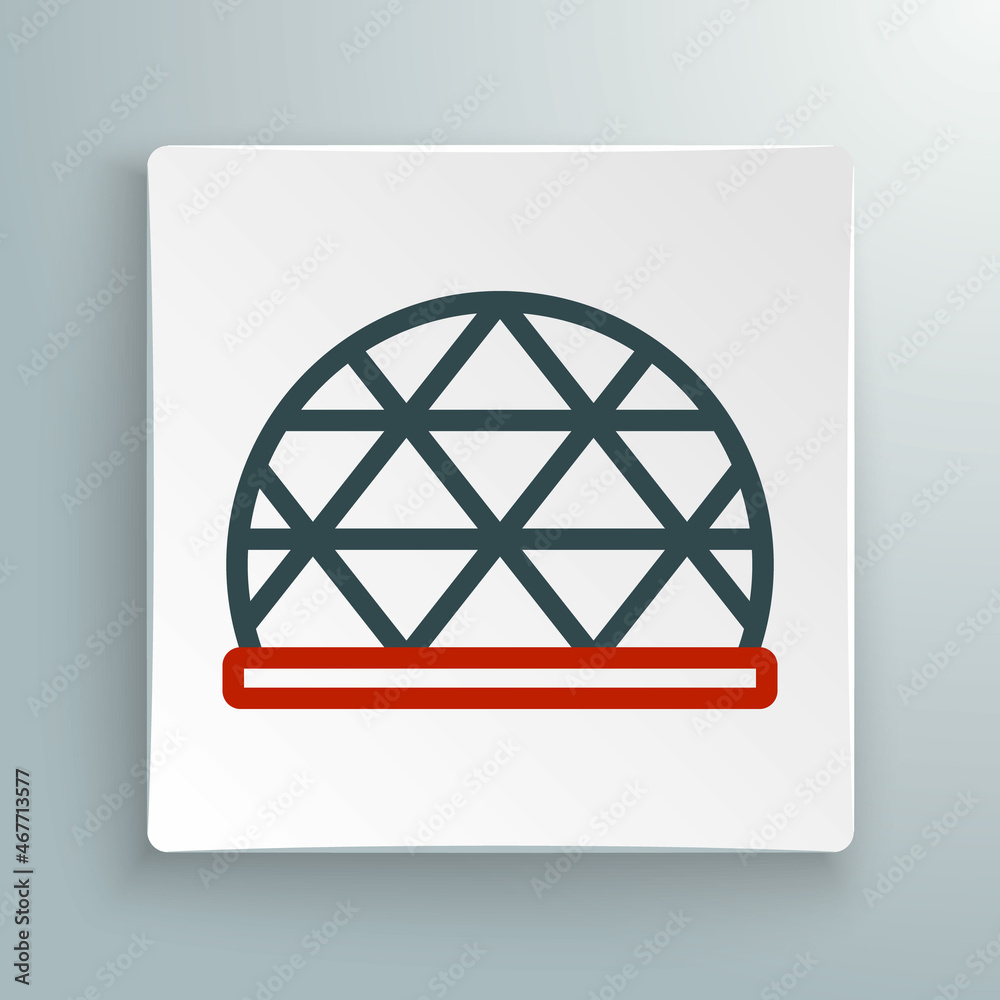 Line Playground climbing equipment icon isolated on white background. Kid playground climb. Colorful outline concept. Vector Line Playground climbing equipment icon isolated on white background. Kid playground climb. Colorful outline concept. Vector