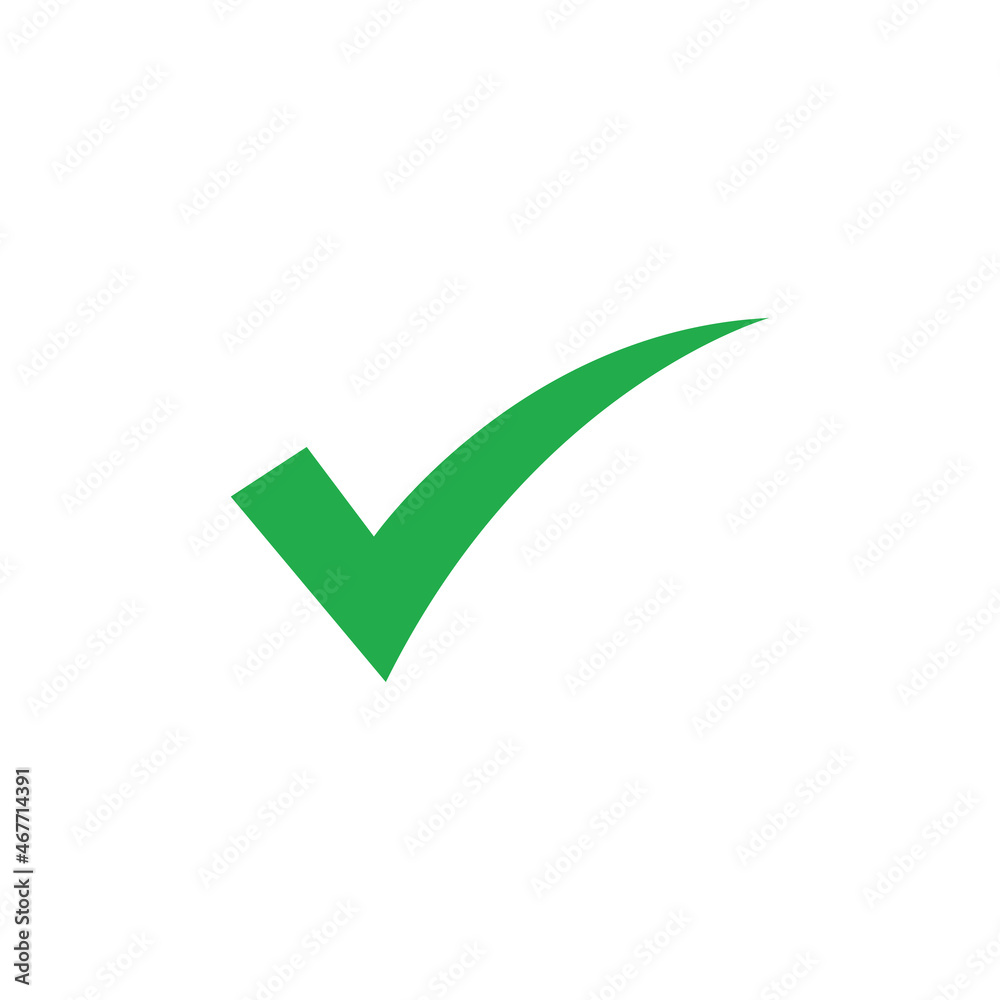 Check mark tick icon. Correct approval sign. Check mark tick icon. Correct approval sign.