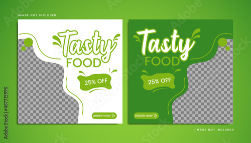 Flyer or Social Media Post Template Themed Food