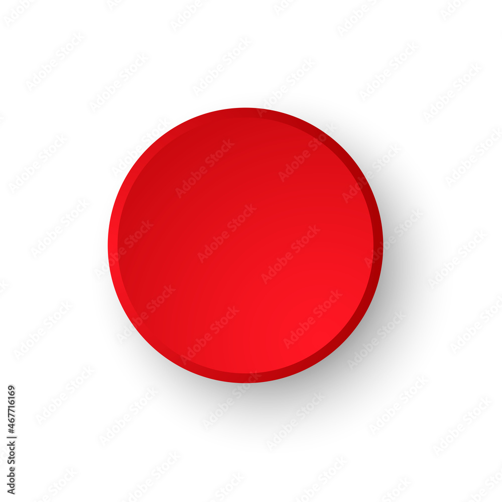 Round paper vector. Empty Red paper plate. Vector round plate Illustration on white background. Round paper vector. Empty Red paper plate. Vector round plate Illustration on white background.