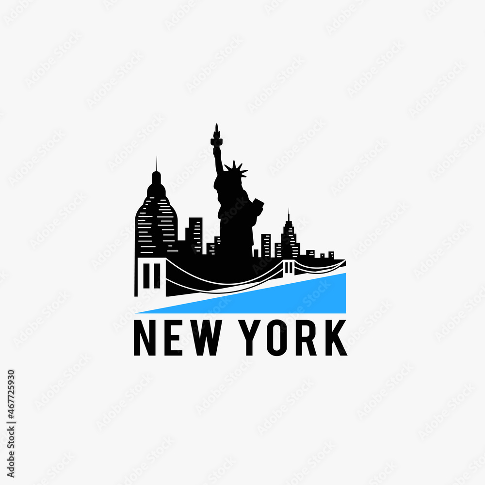 New York skyline silhouette city logo,Brooklyn Bridge t-shirt print,vector design t-shirt graphic New York skyline silhouette city logo,Brooklyn Bridge t-shirt print,vector design t-shirt graphic