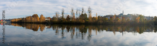 Wels Thalheim Traun Herbstpanorama photo