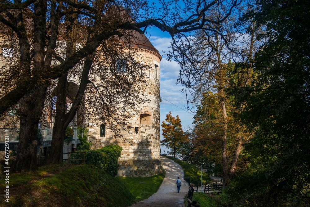 Views around the Ljubljana Castle in Slovenia Views around the Ljubljana Castle in Slovenia