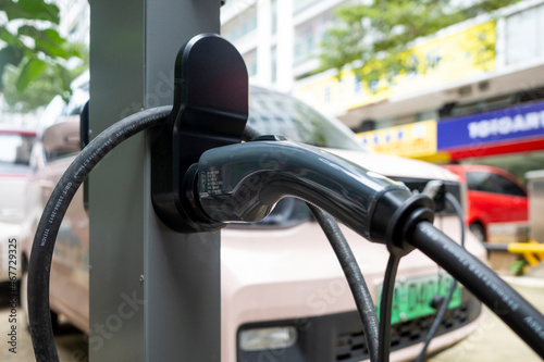 Electric cars are charging © yaoyang