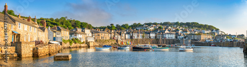 Mousehole harbour panorama near Penzance in Cornwall. United Kingdom photo