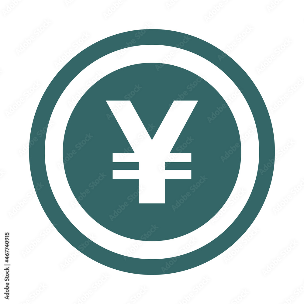 Yen flat icon sign vector. Paper money symbol isolated on white background, Business graphic illustration Yen flat icon sign vector. Paper money symbol isolated on white background, Business graphic illustration