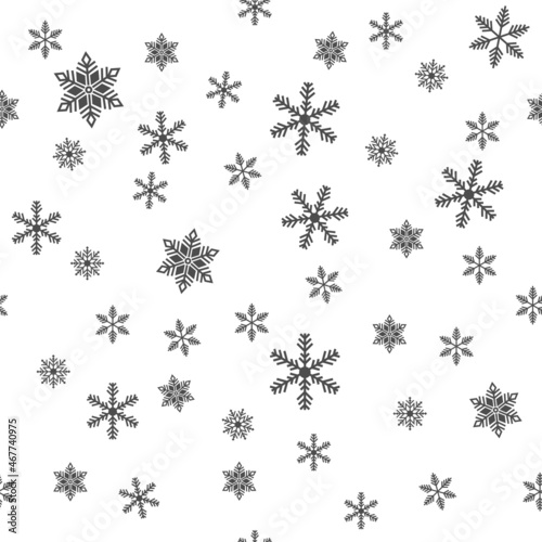 Wallpaper Mural Merry christmas background, Xmas snow flake poster template, winter decoration vector illustration, greeting card Torontodigital.ca