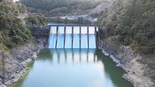 京都　空撮　4K　ドローン　天若湖　世木ダム