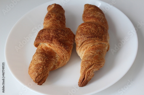 croissant on a plate