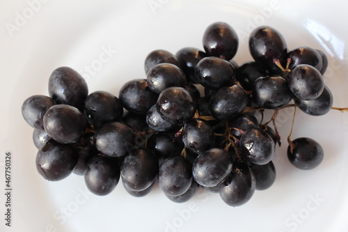 grapes on a plate