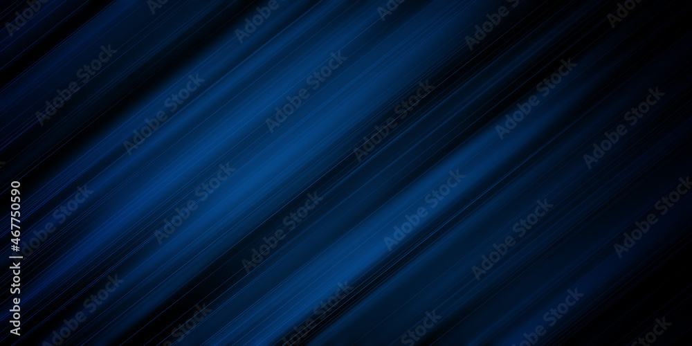 Abstract blue stripe diagonal lines light on dark blue background Abstract blue stripe diagonal lines light on dark blue background