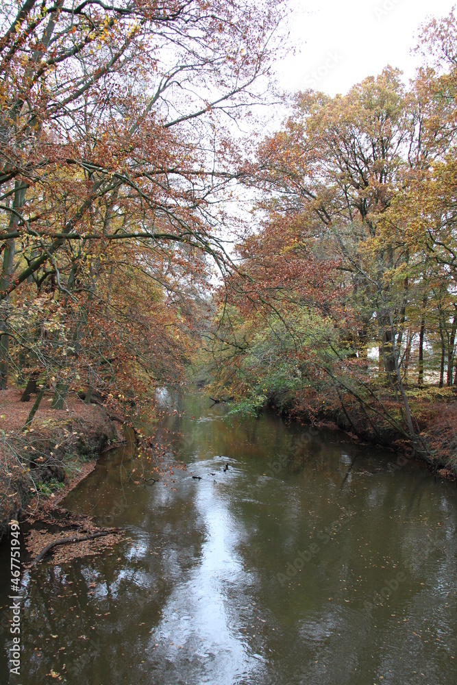 Wandern am Ufer der Hunte im Barneführerholz im Herbst (Hiking at the river Hunte) | An der Hunte (at the river Hunte)