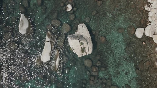 Bonsai Rock cinematic panoramic view. High quality 4k footage