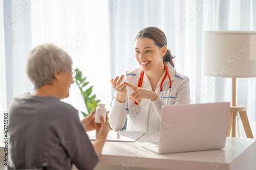 patient listening to a doctor