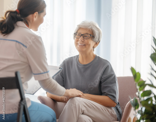 patient listening to a doctor