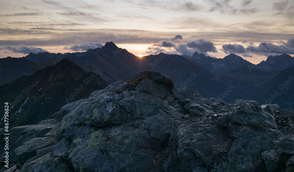 Sunrise over the Tatras