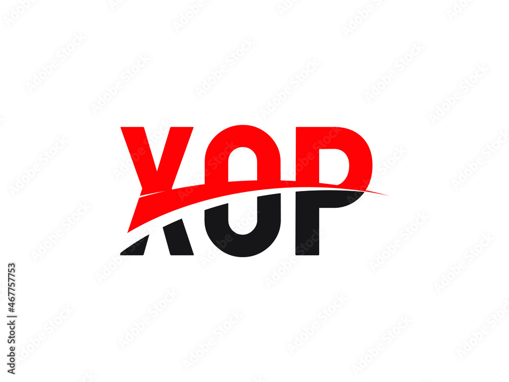 XOP Letter Initial Logo Design Vector Illustration