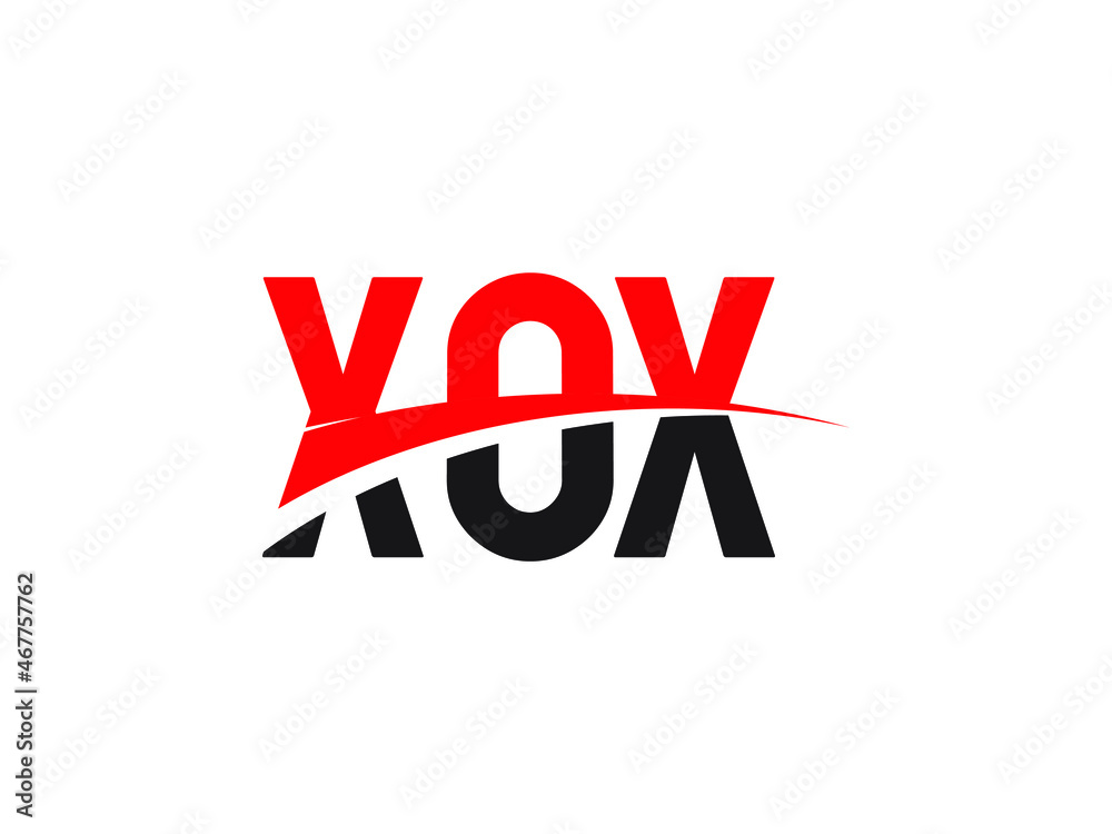 XOX Letter Initial Logo Design Vector Illustration