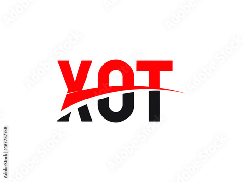 XOT Letter Initial Logo Design Vector Illustration