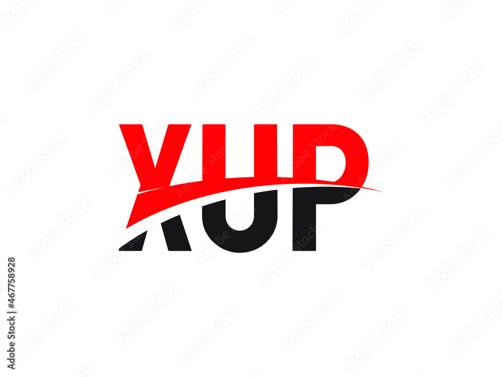 Obraz premium XUP Letter Initial Logo Design Vector Illustration