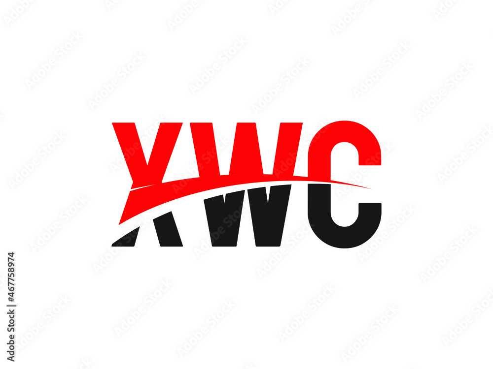 XWC Letter Initial Logo Design Vector Illustration