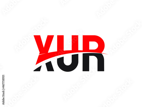 XUR Letter Initial Logo Design Vector Illustration