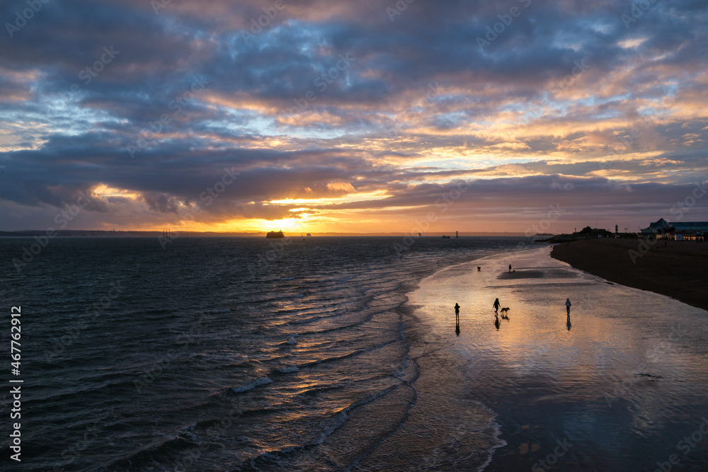 Southsea in Hampshire at sunset