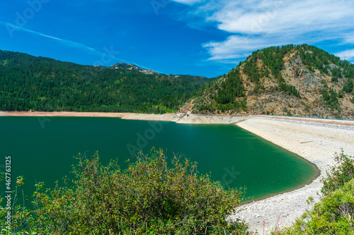 Low water levels at Palisades reservoir photo