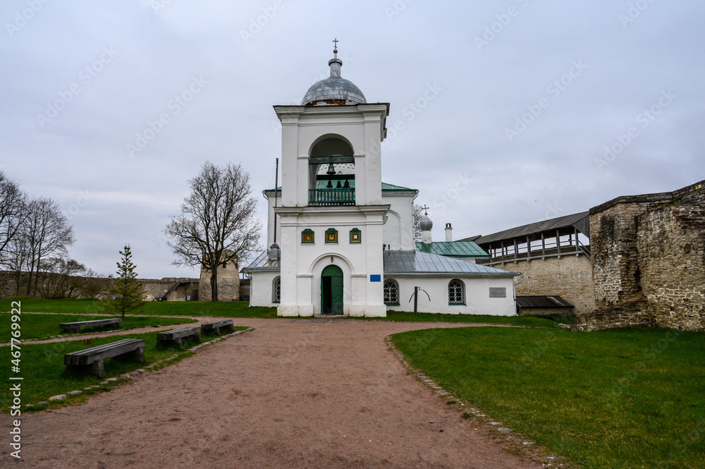 Nikolsky Cathedral. Izborsk fortress. Izborsk Pskov Oblast. Historical places of Russia.