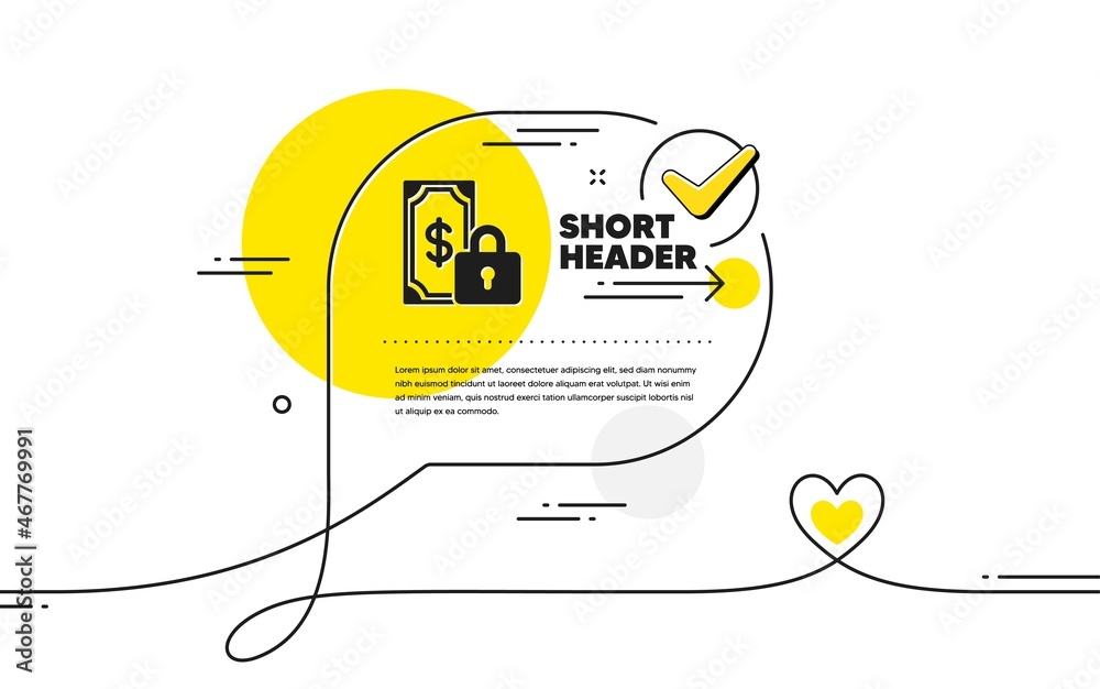 Private payment icon. Continuous line check mark chat bubble. Dollar sign. Finance symbol. Private payment icon in chat comment. Talk with heart banner. Vector Private payment icon. Continuous line check mark chat bubble. Dollar sign. Finance symbol. Private payment icon in chat comment. Talk with heart banner. Vector
