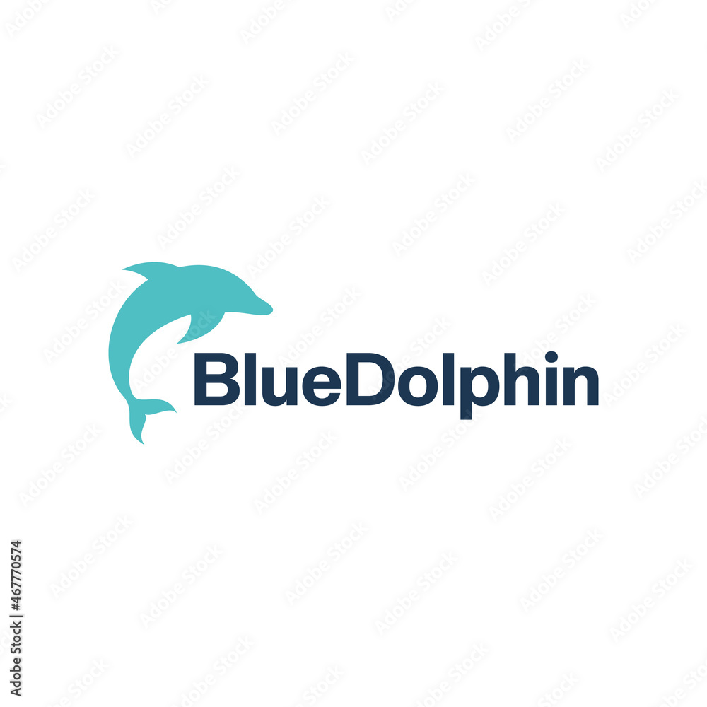 dolphin vector logo design. logo template dolphin vector logo design. logo template